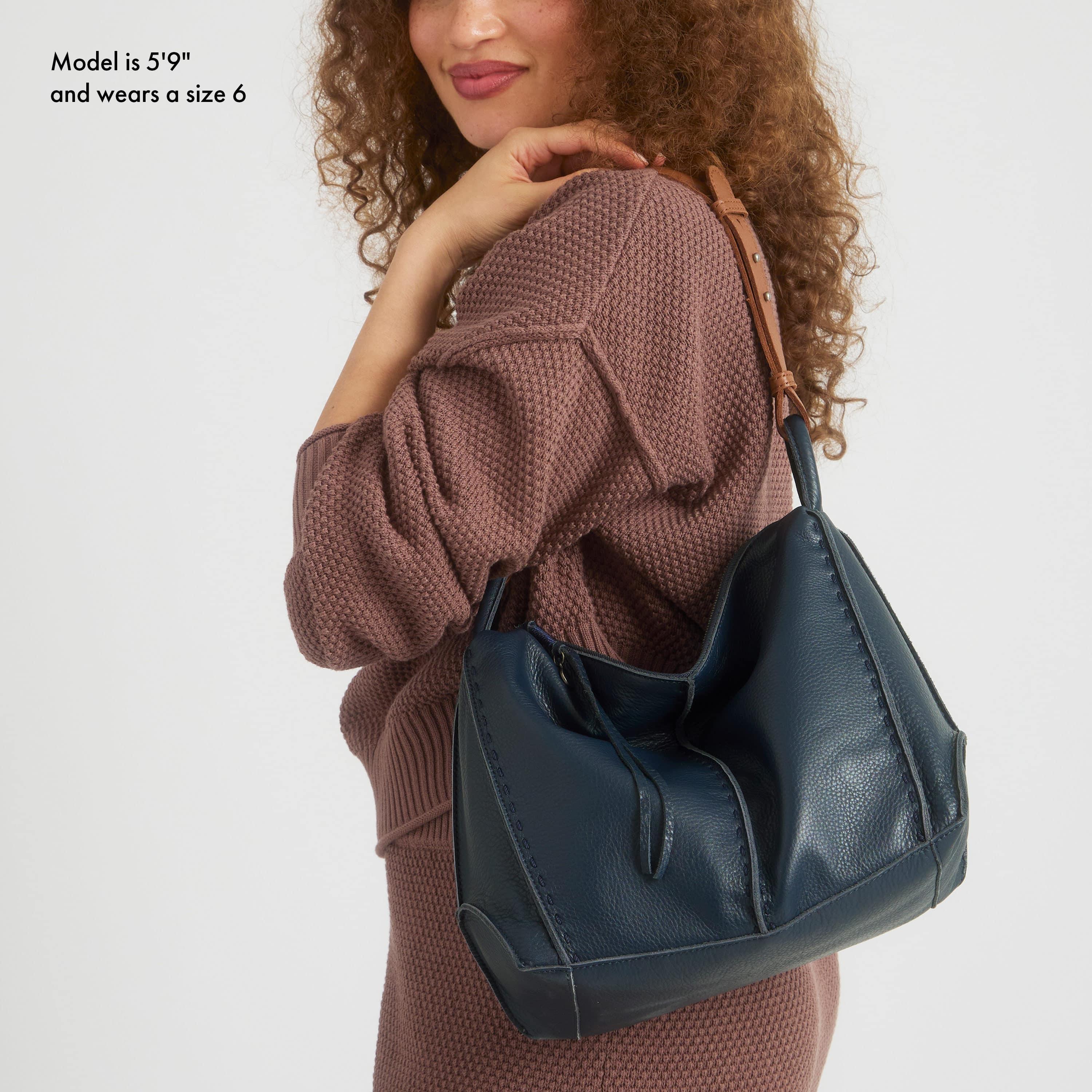 The Sak Los Feliz Hobo - Leather - Indigo