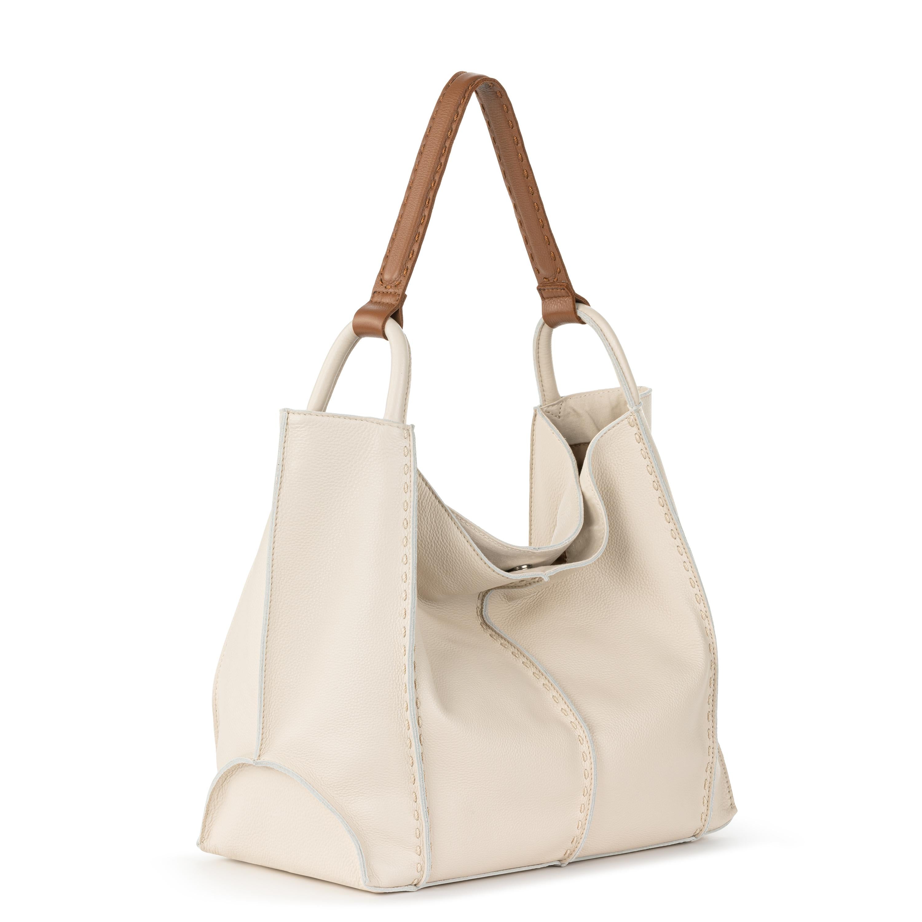 The Sak Los Feliz Large Tote - Leather - Stone