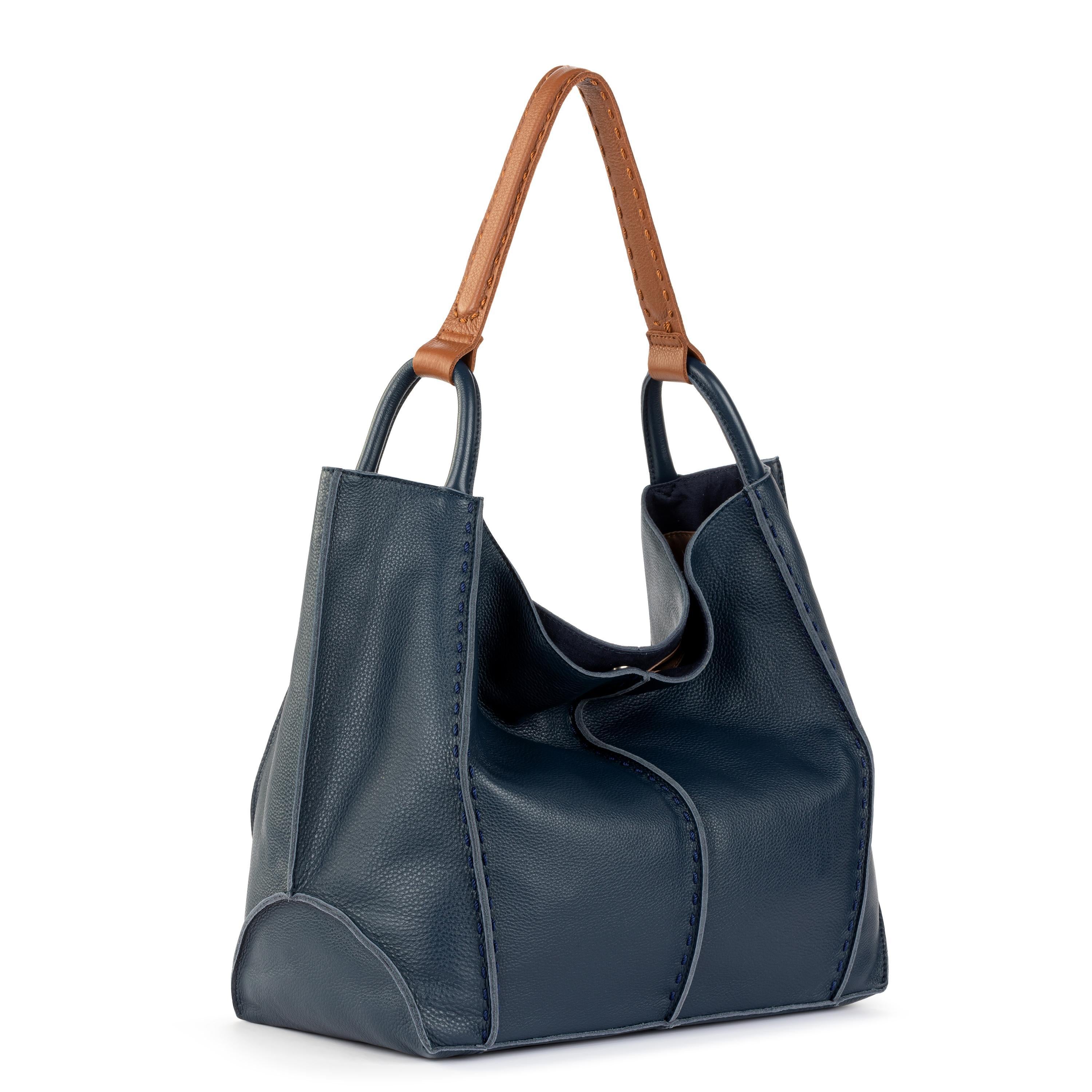 The Sak Los Feliz Large Tote - Leather - Indigo