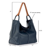 The Sak Los Feliz Large Tote - Leather - Indigo