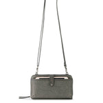 The Sak Iris Smartphone Wallet - Leather - Slate Leaf Embossed