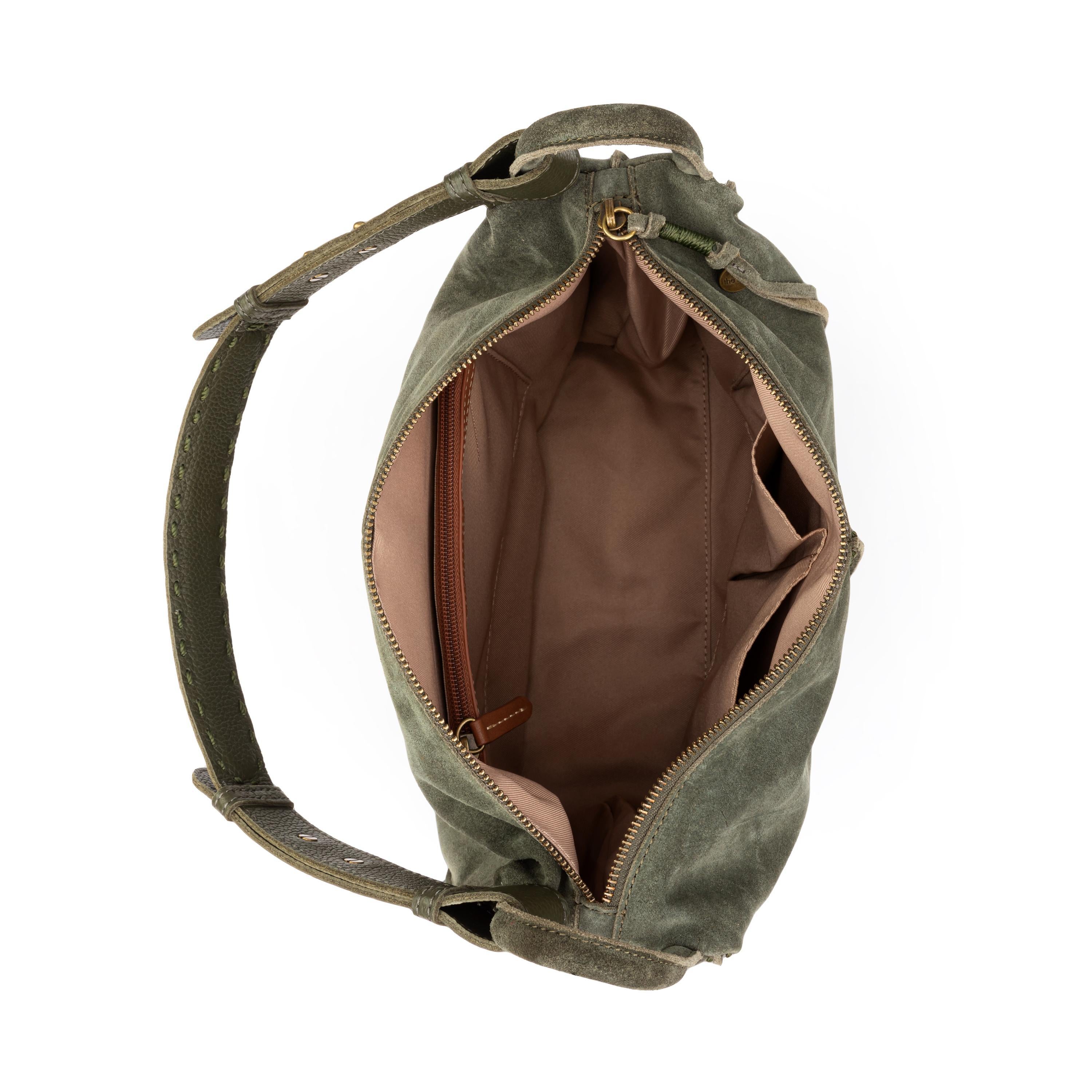 The Sak Los Feliz Hobo - Leather - Moss Suede