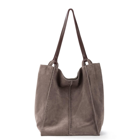 The Sak Los Feliz Tall Tote - Leather - Mushroom Suede