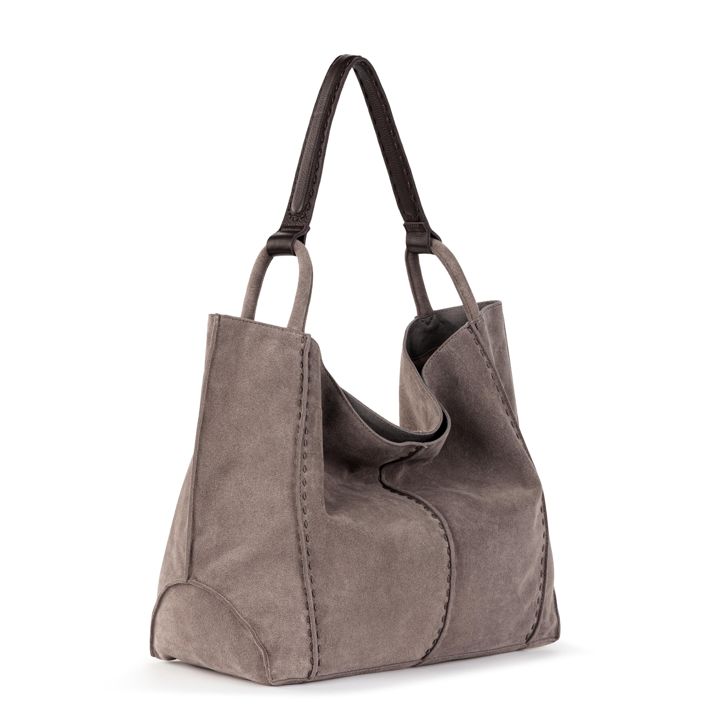 The Sak Los Feliz Large Tote - Leather - Mushroom Suede
