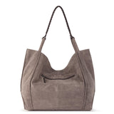 The Sak Los Feliz Large Tote - Leather - Mushroom Suede