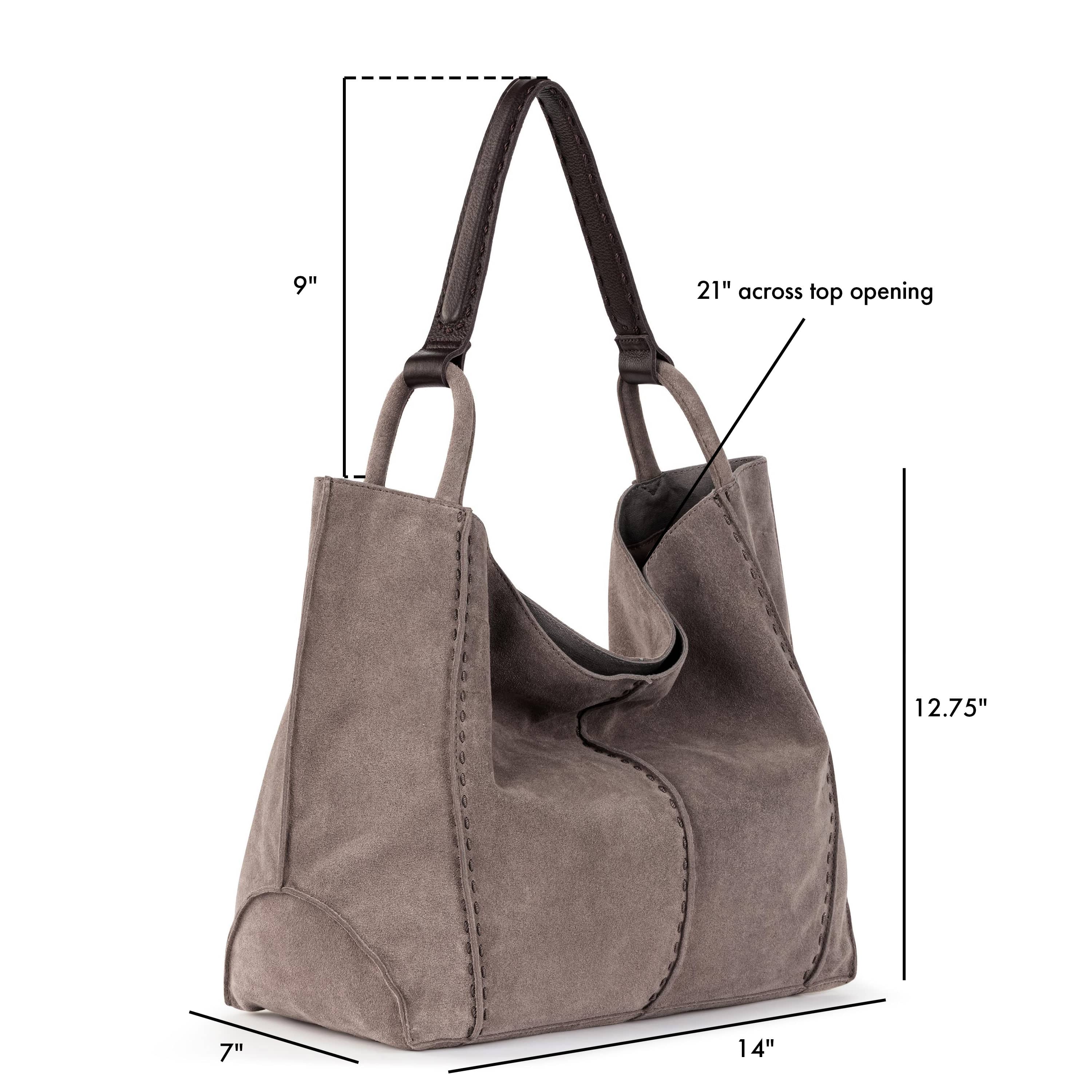 The Sak Los Feliz Large Tote - Leather - Mushroom Suede