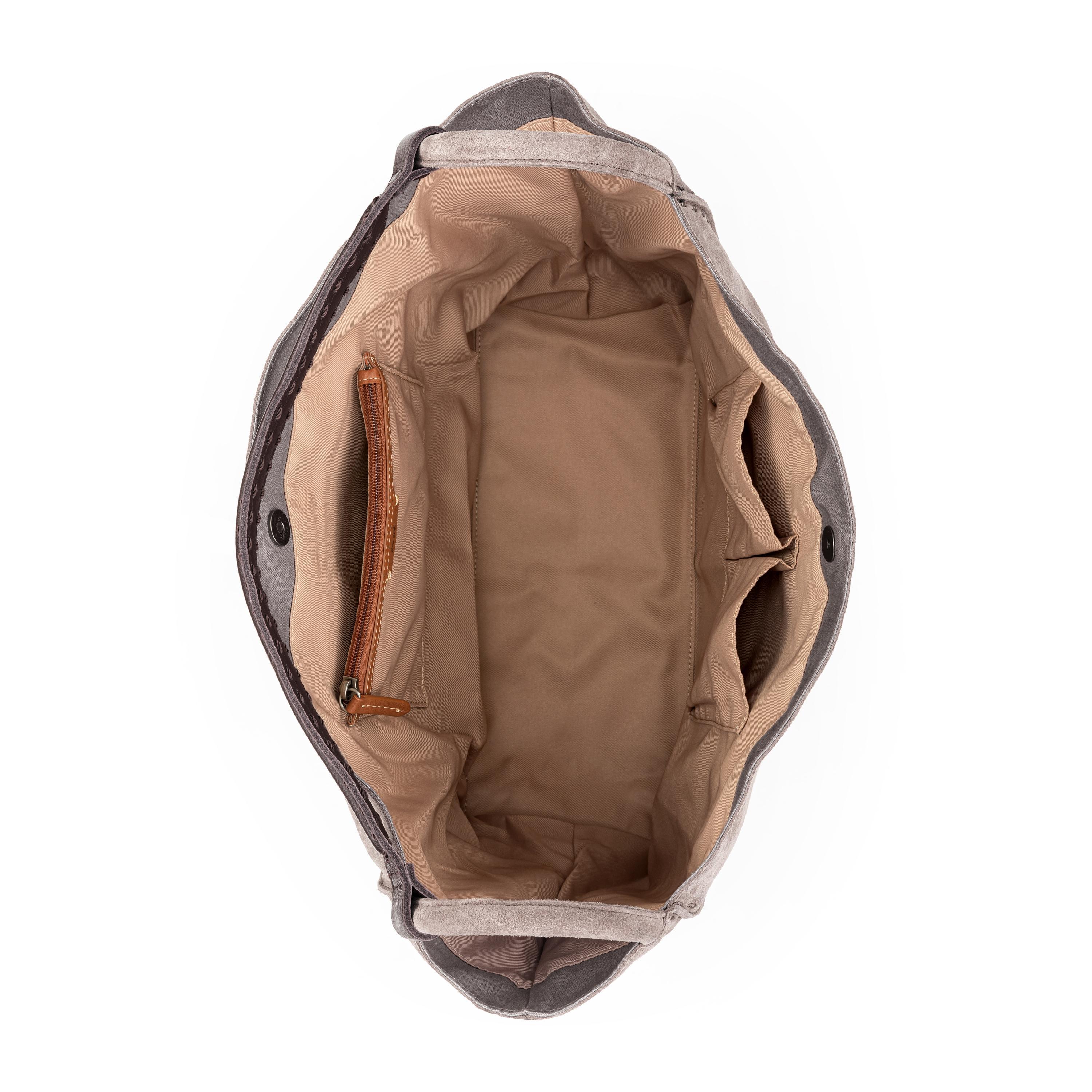 The Sak Los Feliz Large Tote - Leather - Mushroom Suede
