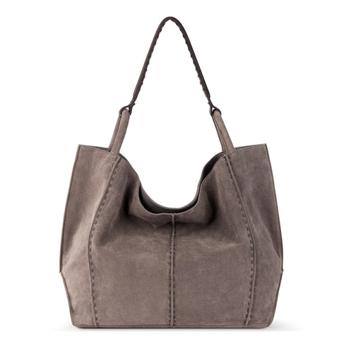 The Sak Los Feliz Large Tote - Leather - Mushroom Suede