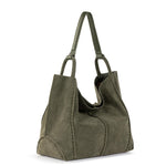 The Sak Los Feliz Large Tote - Leather - Moss Suede
