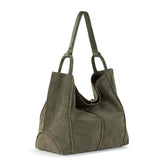 The Sak Los Feliz Large Tote - Leather - Moss Suede