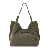 The Sak Los Feliz Large Tote - Leather - Moss Suede
