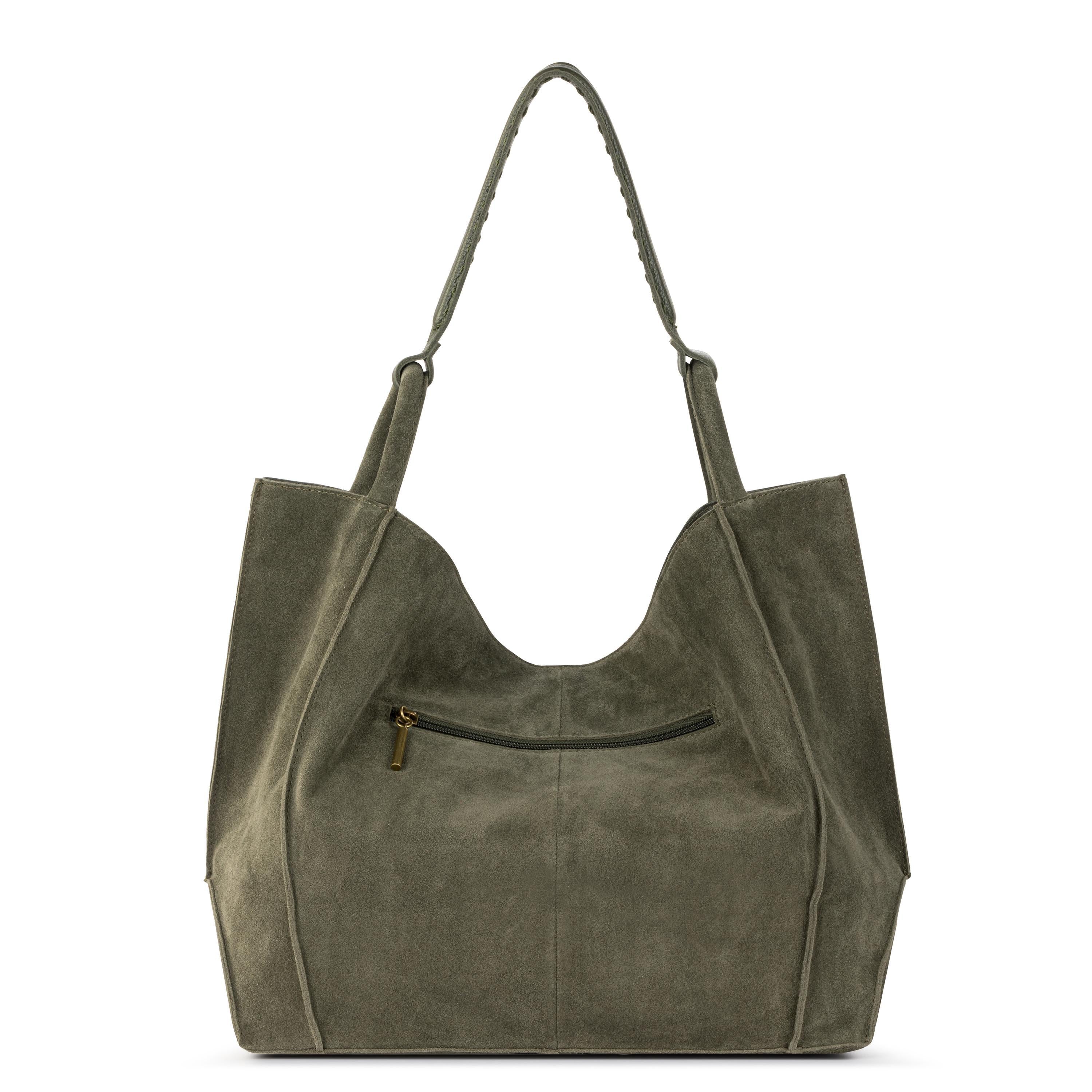 The Sak Los Feliz Large Tote - Leather - Moss Suede