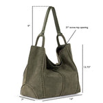 The Sak Los Feliz Large Tote - Leather - Moss Suede