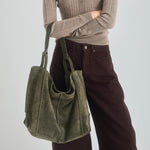The Sak Los Feliz Large Tote - Leather - Moss Suede