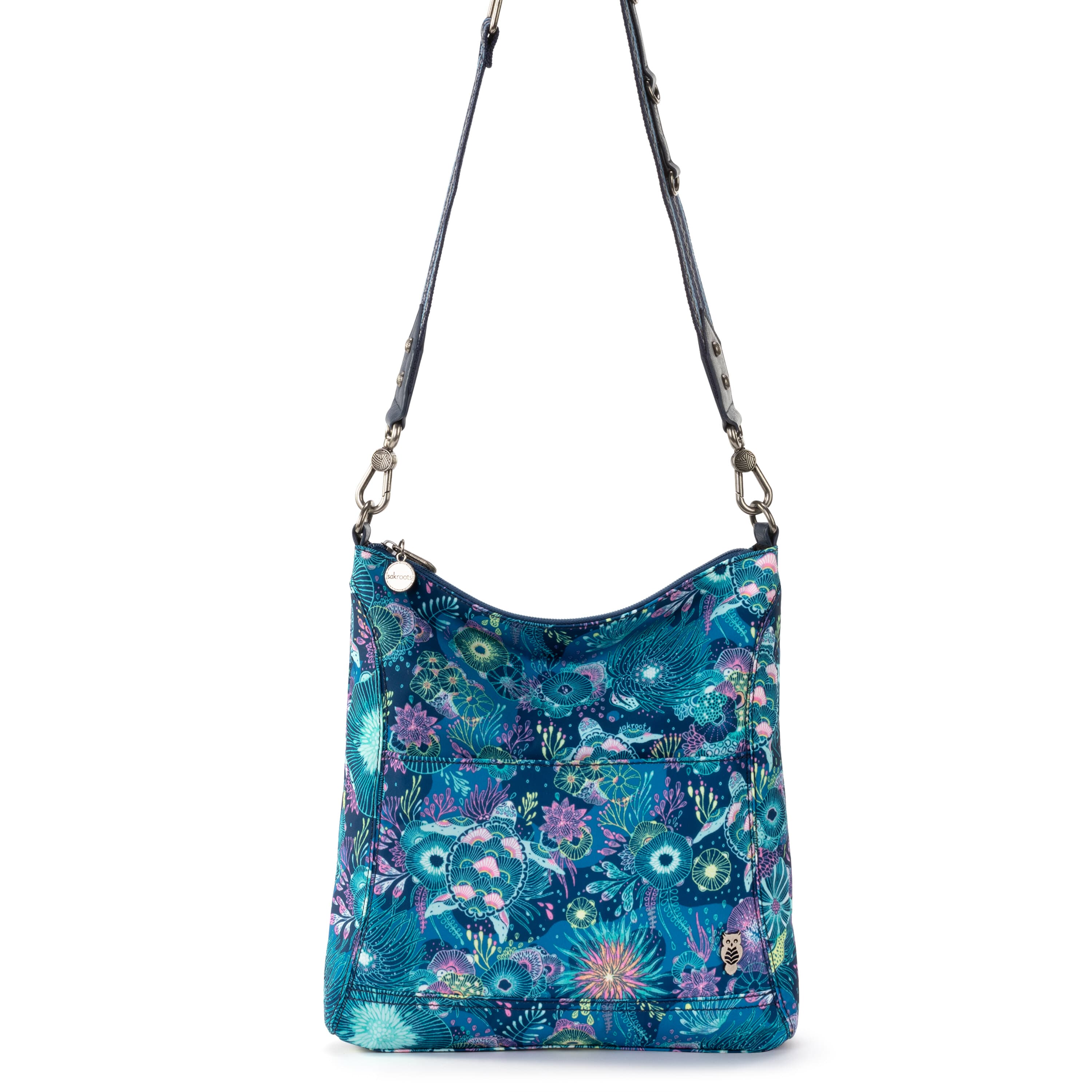 Sakroots Lucia Crossbody - EcoTwill - Royal Blue Seascape