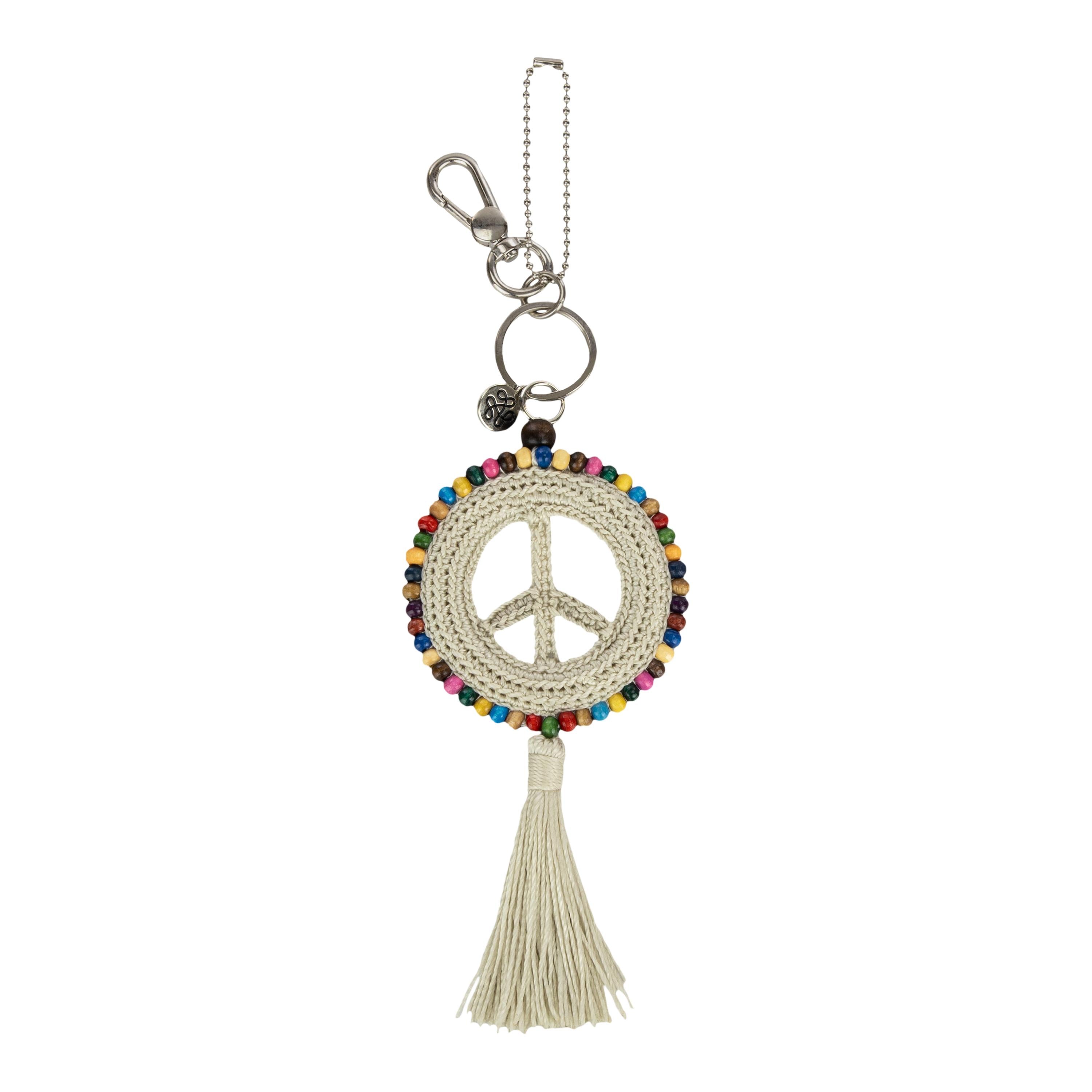 The Sak Yarnicharmz Dangle - Hand Crochet - Natural Peace