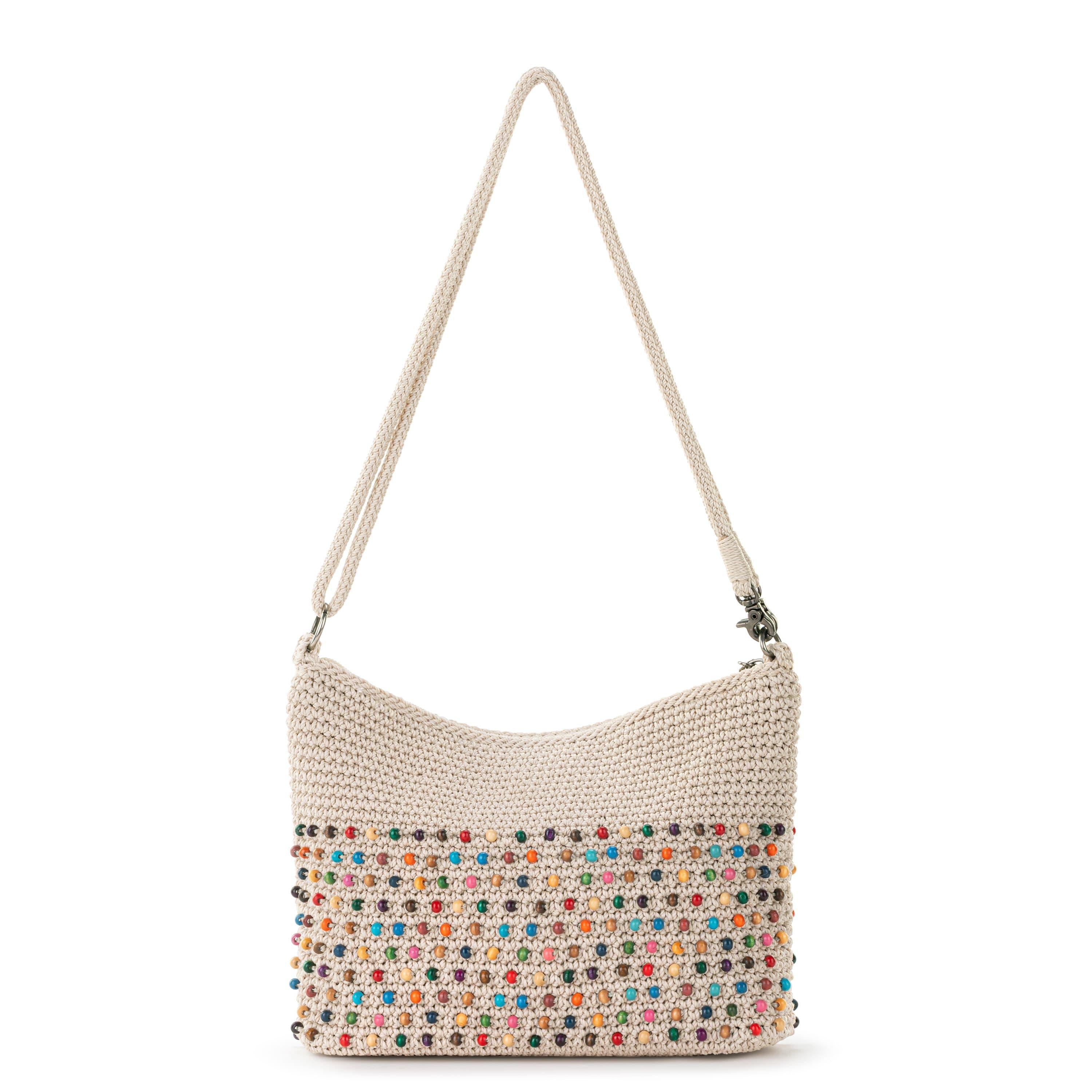 The Sak Lumi Crossbody - Hand Crochet - Ecru Multi Beads