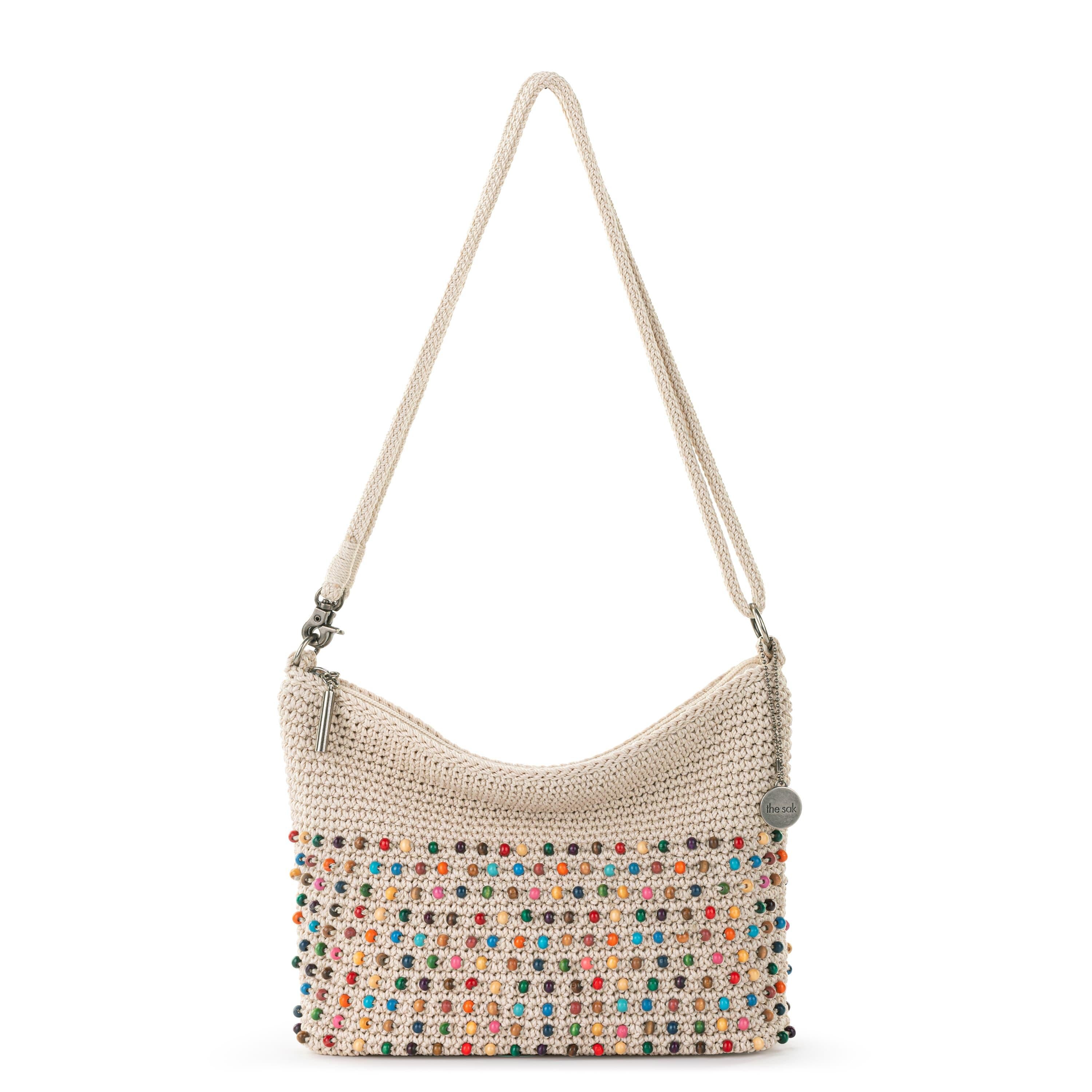The Sak Lumi Crossbody - Hand Crochet - Ecru Multi Beads