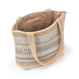 The Sak Casual Classics Tote - Hand Crochet - Sand Stripe