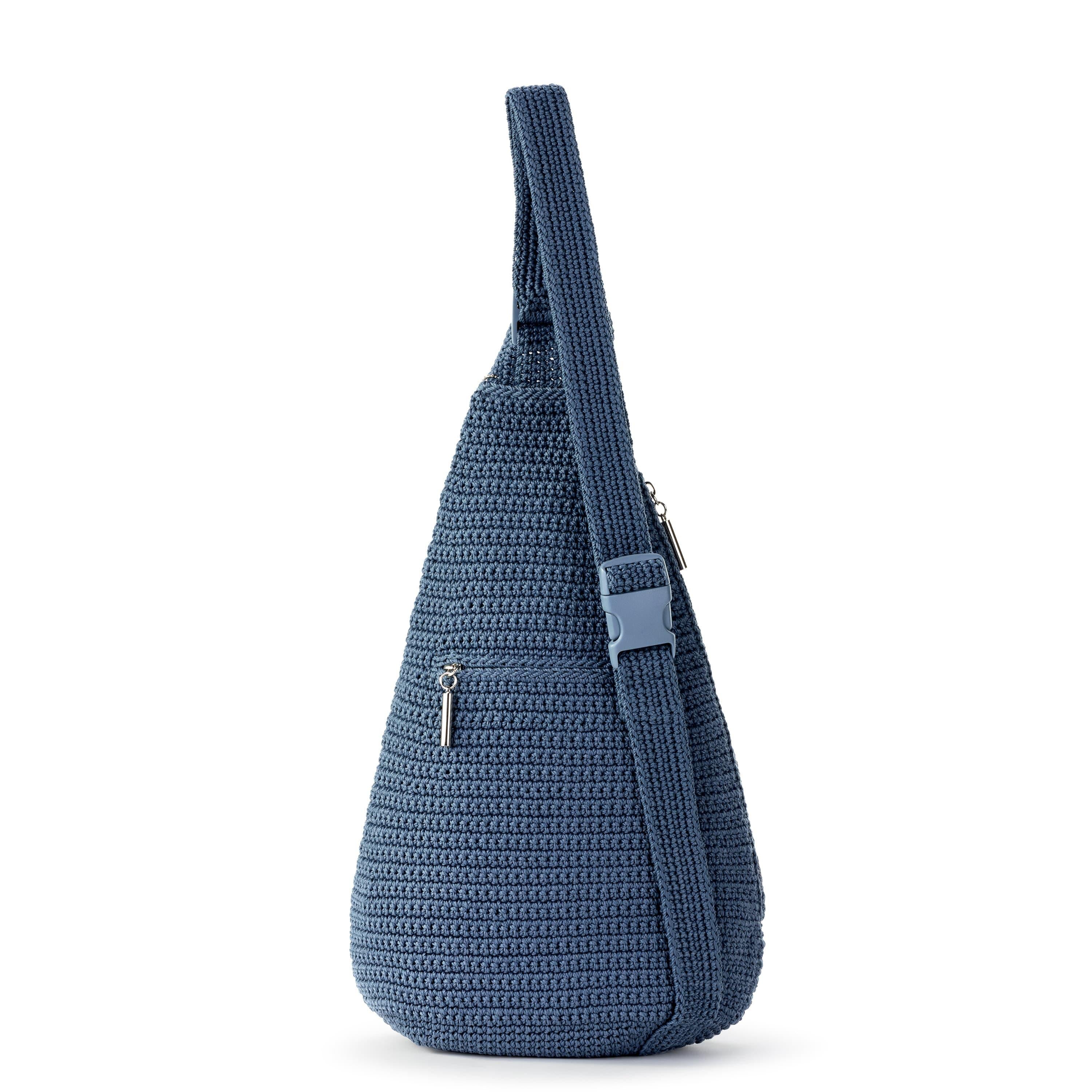 The Sak Geo Sling Backpack - Hand Crochet - Maritime