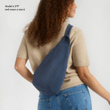 The Sak Geo Sling Backpack - Hand Crochet - Maritime