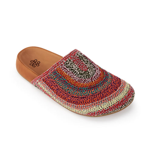 The Sak Bolinas Clog - Hand Crochet - Sunset Stripe