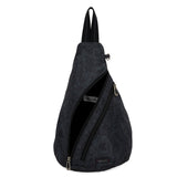 Sakroots On The Go Sling Backpack - EcoTwill - Black Spirit Desert