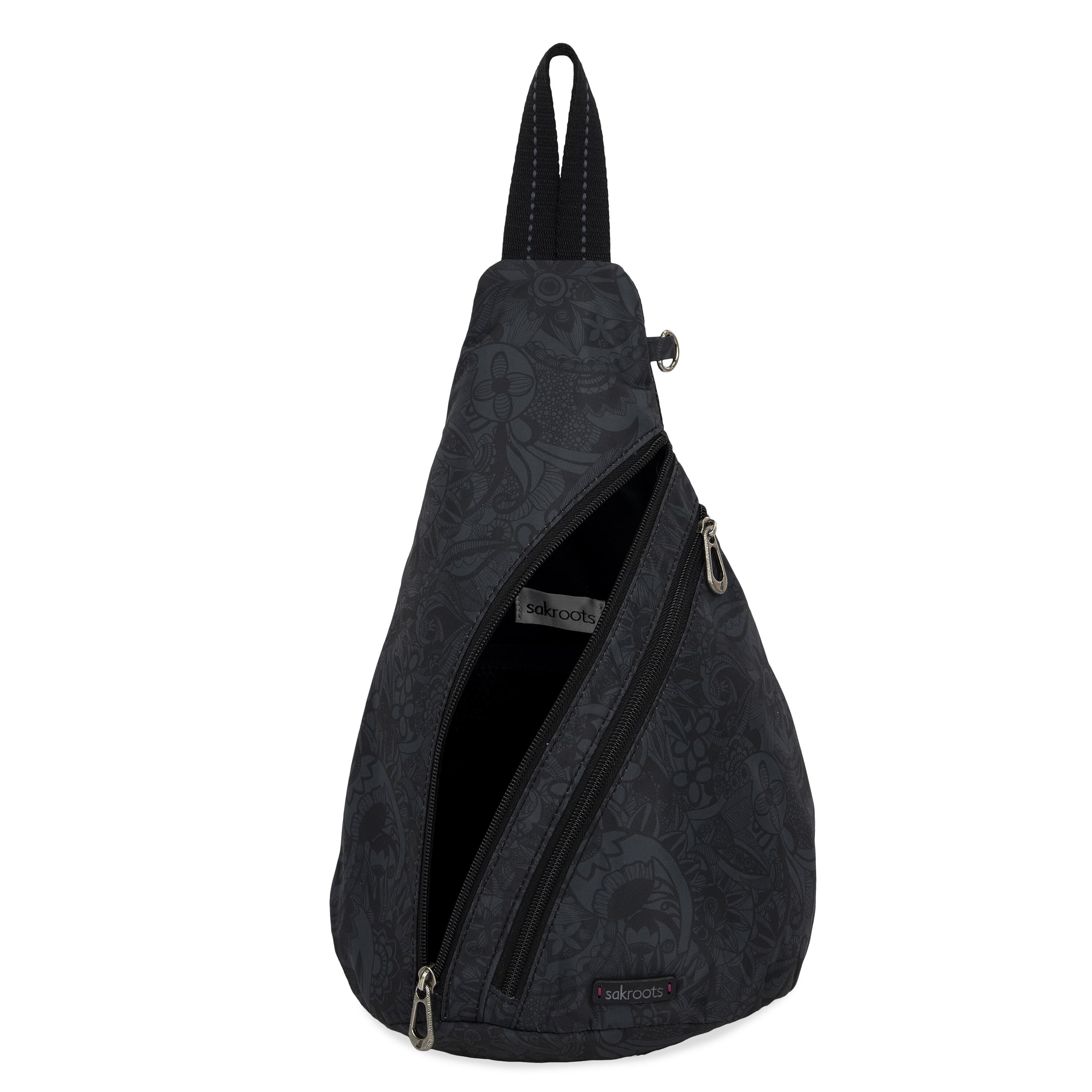 Sakroots On The Go Sling Backpack - EcoTwill - Black Spirit Desert