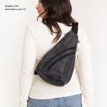 Sakroots On The Go Sling Backpack - EcoTwill - Black Spirit Desert