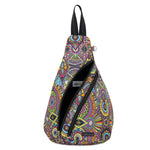 Sakroots On The Go Sling Backpack - EcoTwill - Rainbow Wanderlust