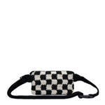 The Sak Caraway Small Belt Bag - Hand Crochet - Black Check