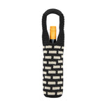 The Sak Wine Bag - Hand Crochet - Black Tile