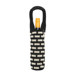 The Sak Wine Bag - Hand Crochet - Black Tile