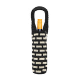 The Sak Wine Bag - Hand Crochet - Black Tile