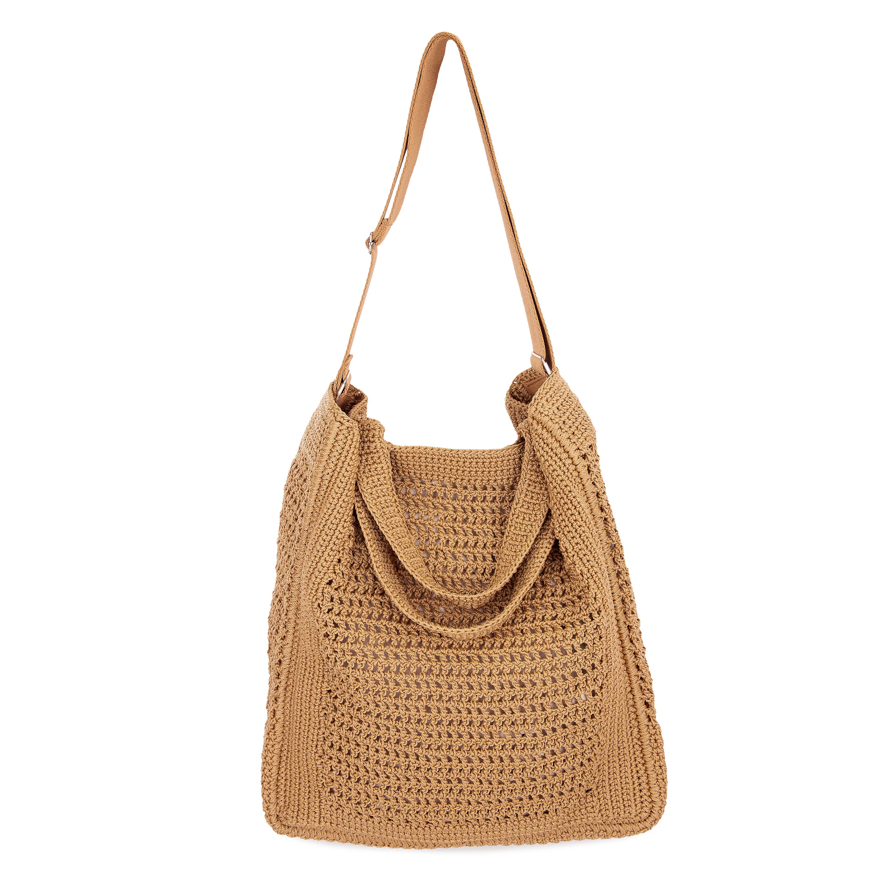 The Sak Lanie Market Tote - Hand Crochet - Bamboo