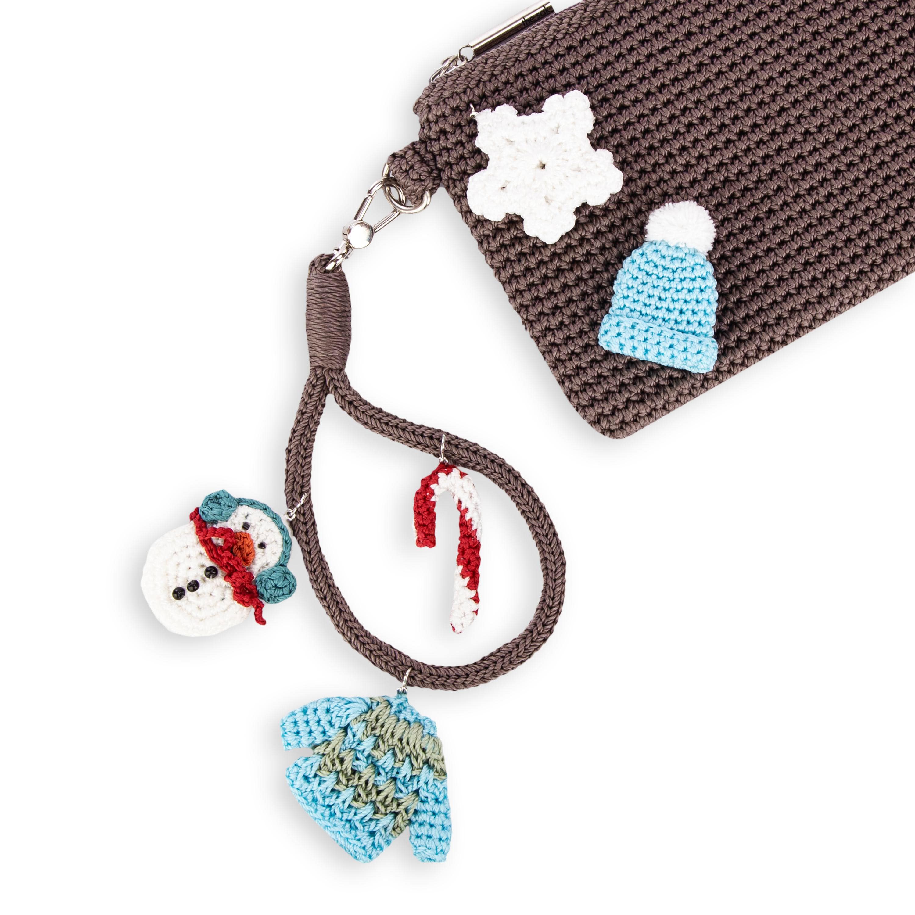 The Sak Vita Wristlet - Hand Crochet - Mushroom