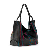The Sak Los Feliz Large Tote - Leather - Black Multi Seminyak
