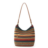 The Sak Sequoia Hobo - Hand Crochet - Woodland Stripe