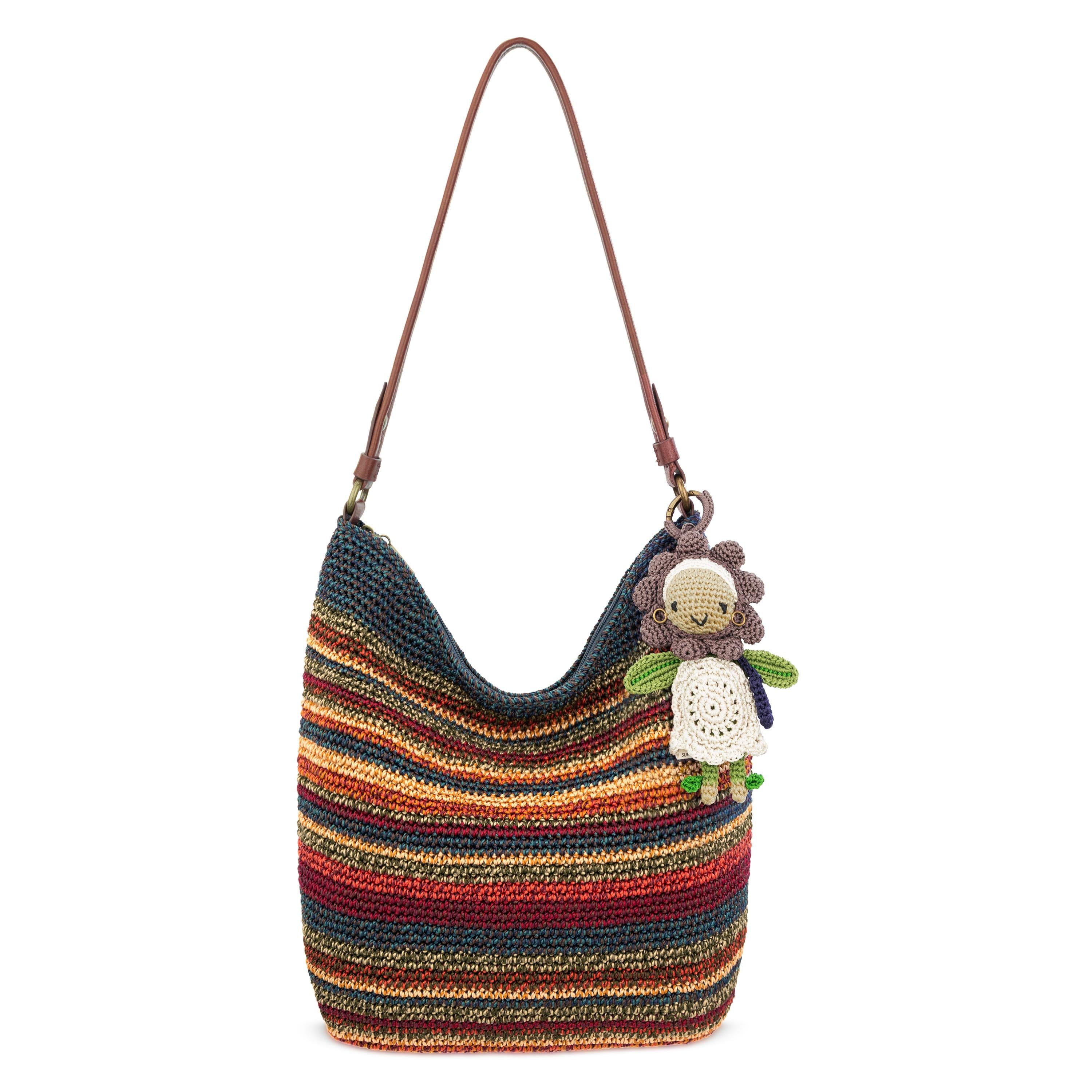 The Sak Sequoia Hobo - Hand Crochet - Woodland Stripe