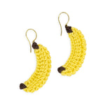 The Sak Cyrus Charm Earrings - Hand Crochet - Banana
