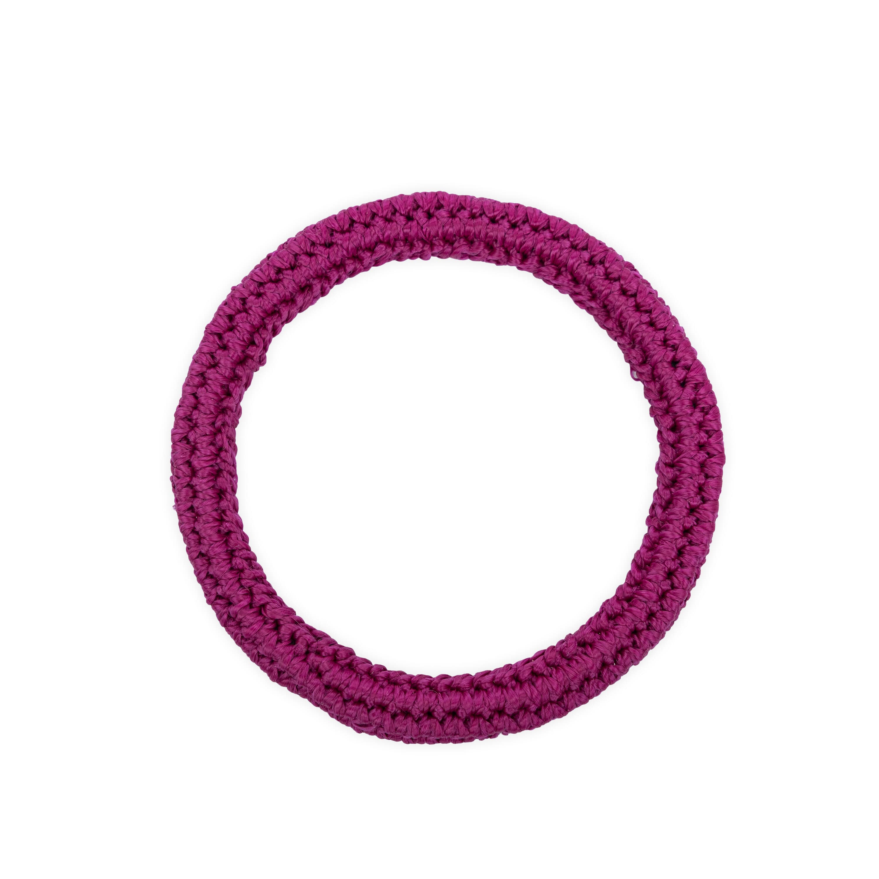 The Sak Finch Bangle - Hand Crochet - Pinkberry