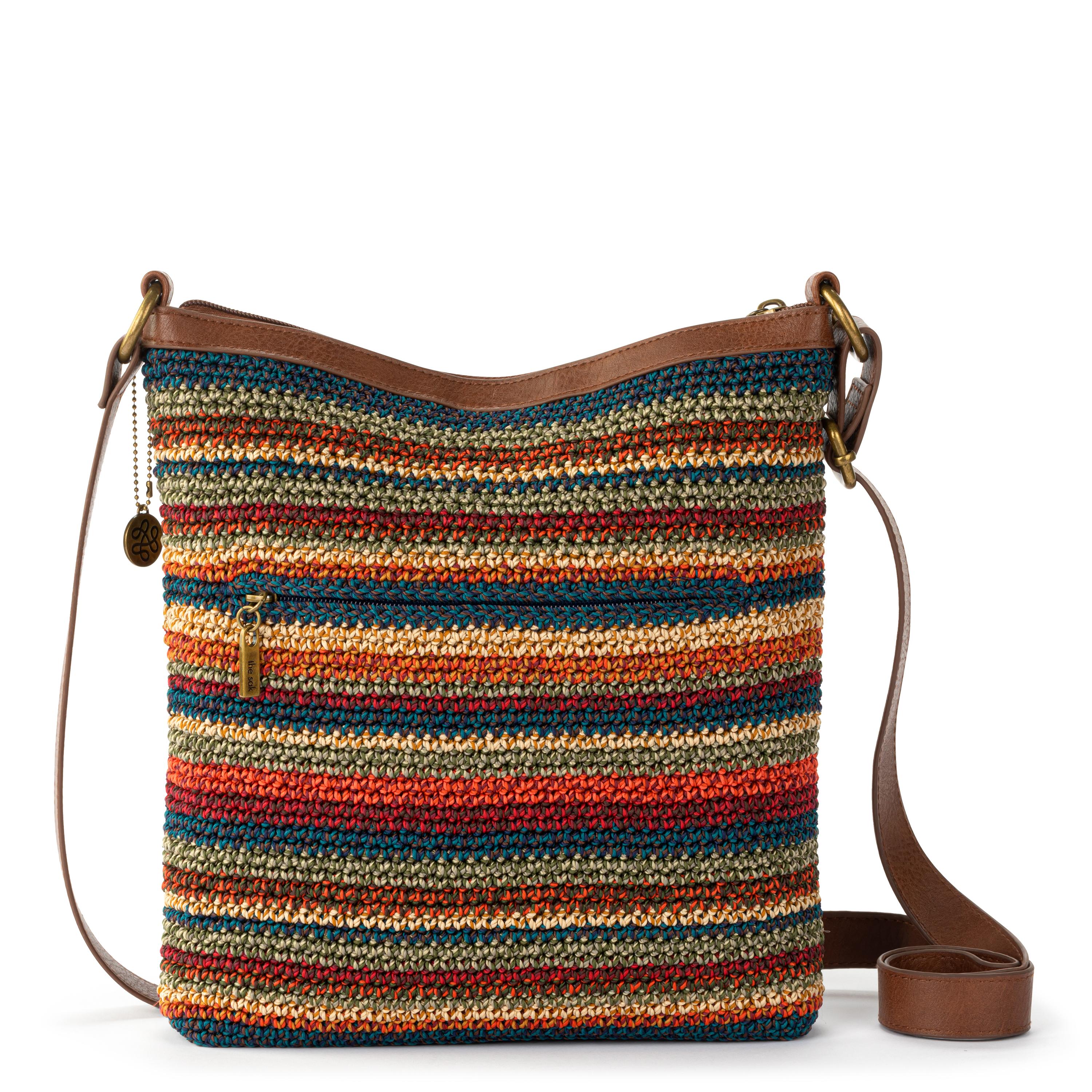 The Sak Lucia Crossbody - Hand Crochet - Woodland Stripe