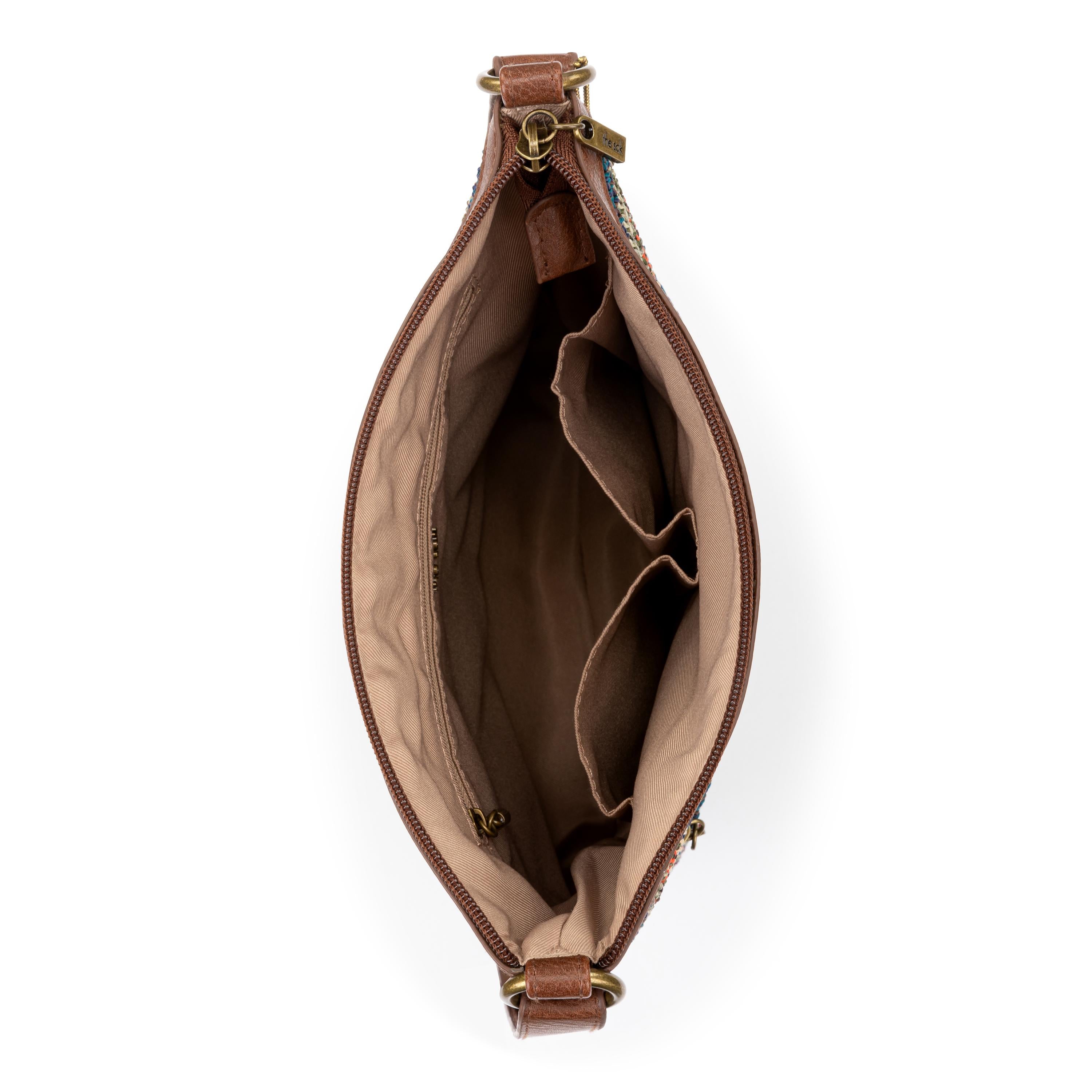 The Sak Lucia Crossbody - Hand Crochet - Woodland Stripe