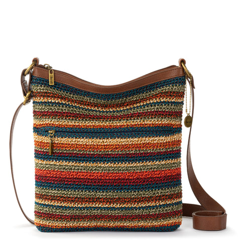The Sak Lucia Crossbody - Hand Crochet - Woodland Stripe