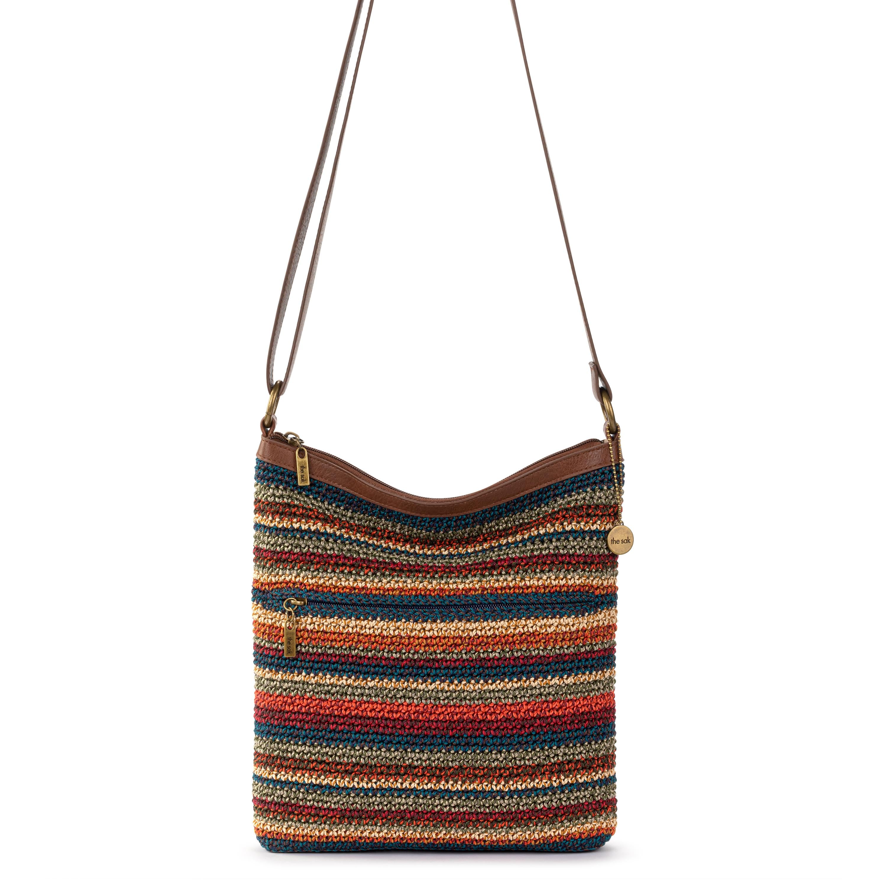 The Sak Lucia Crossbody - Hand Crochet - Woodland Stripe