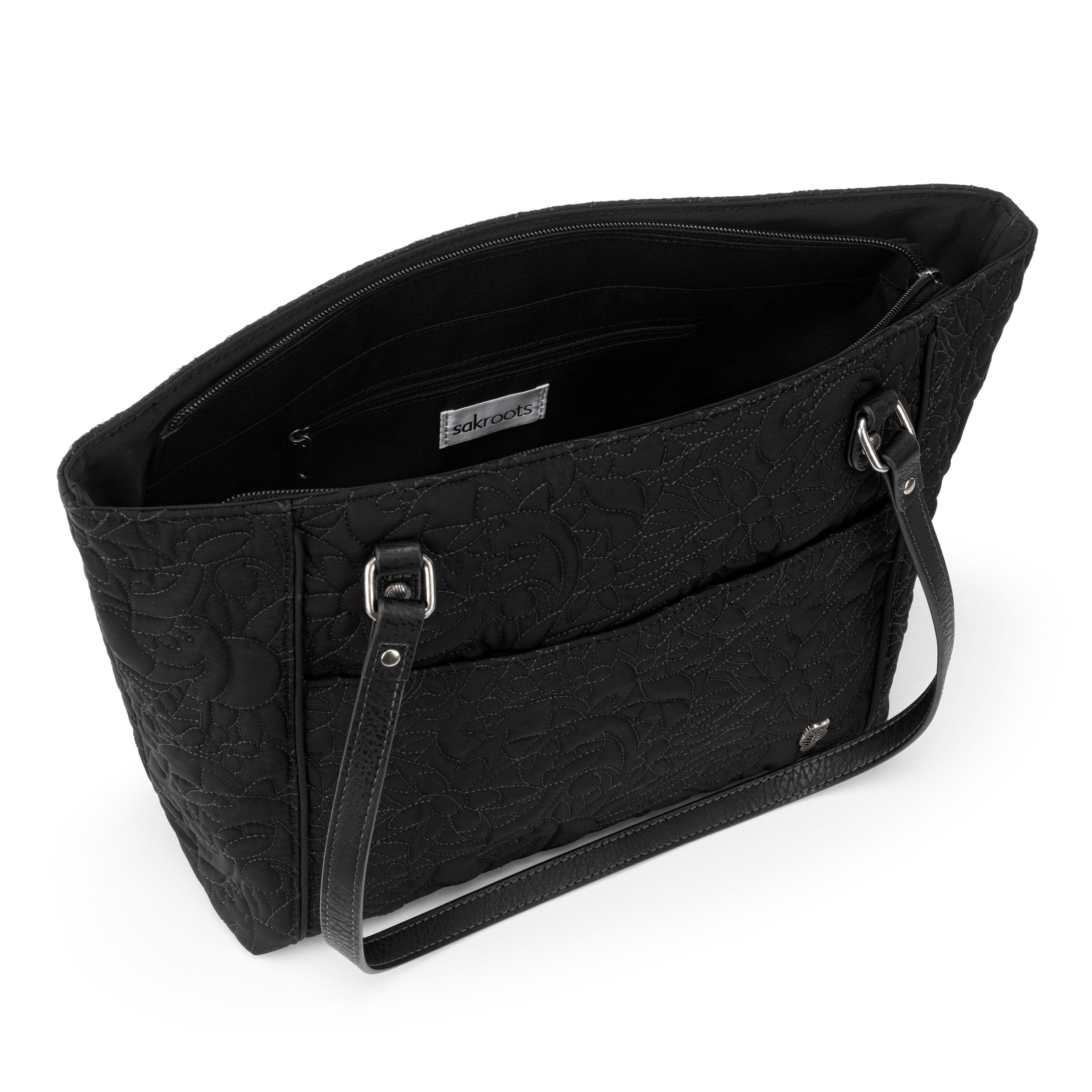 Sakroots Metro Tote - EcoTwill - Black Spirit Desert Quilted