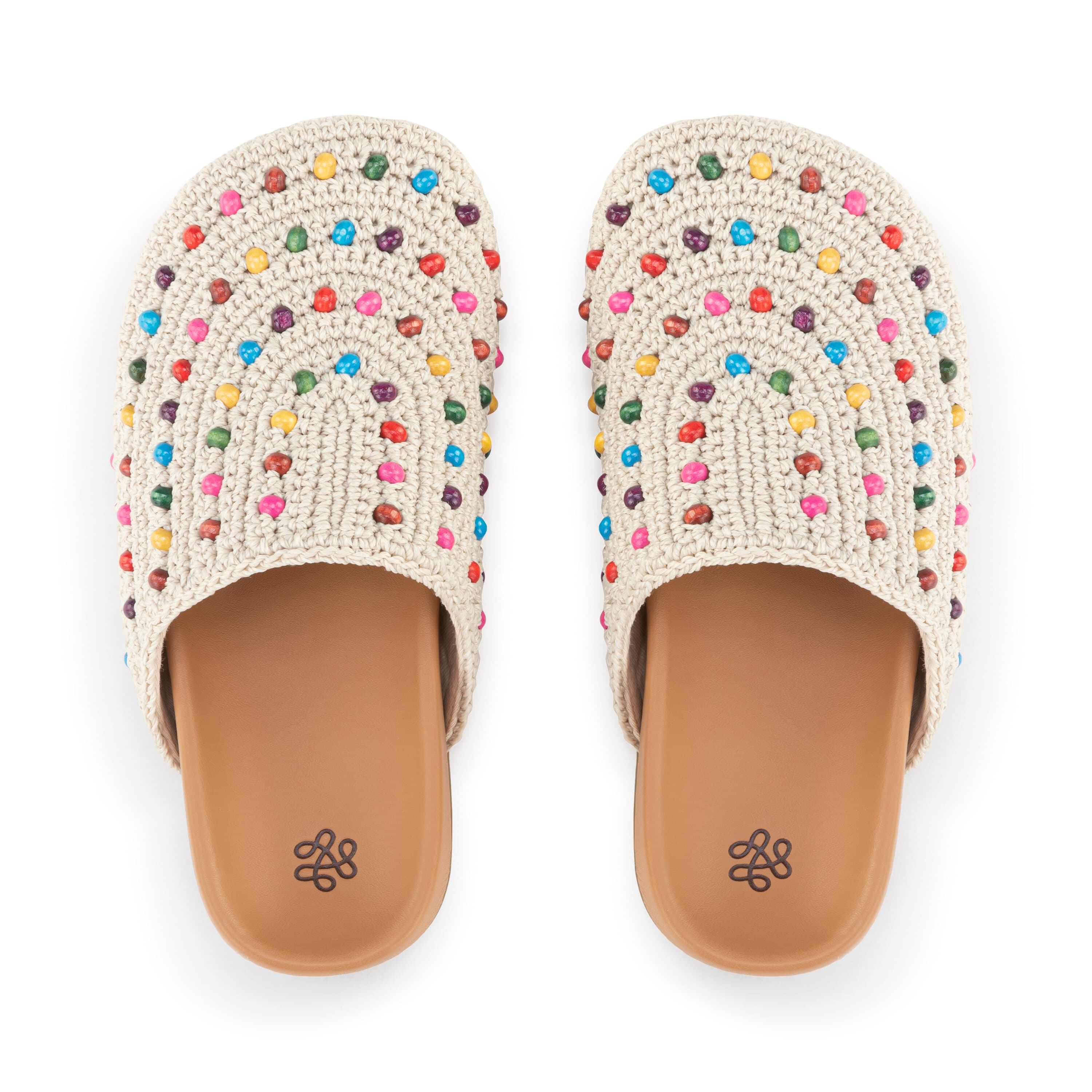 The Sak Bolinas Clog - Kids - Hand Crochet - Ecru Multi Beads
