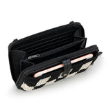 The Sak Iris Smartphone Wallet - Hand Crochet - Black Check