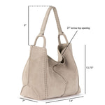 The Sak Los Feliz Large Tote - Leather - Sand Suede