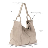 The Sak Los Feliz Large Tote - Leather - Sand Suede